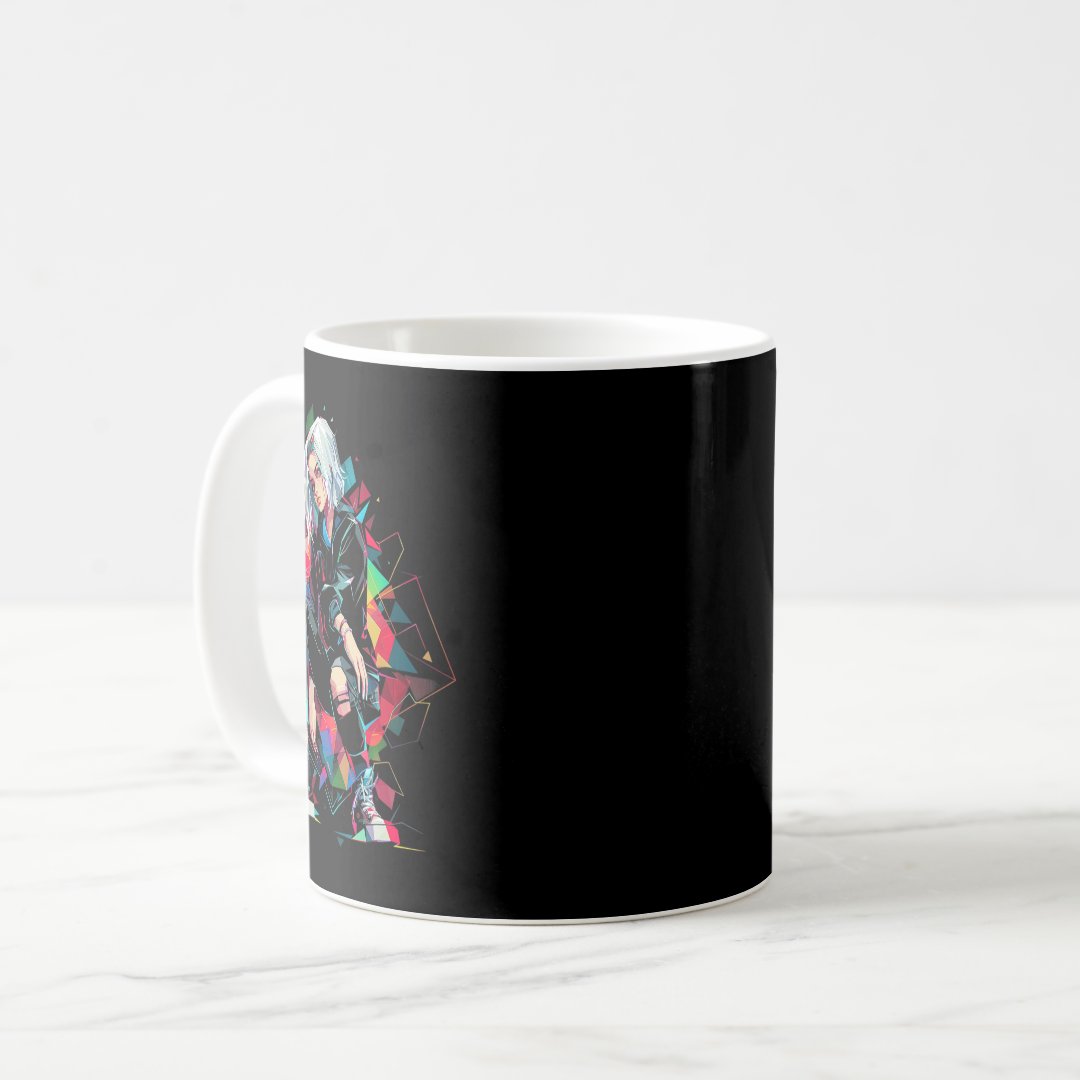 Anime Manga Graphic Polygon Art Anime  Coffee Mug Anime Kupa Bardak Modern Anime Baskılı Kupa