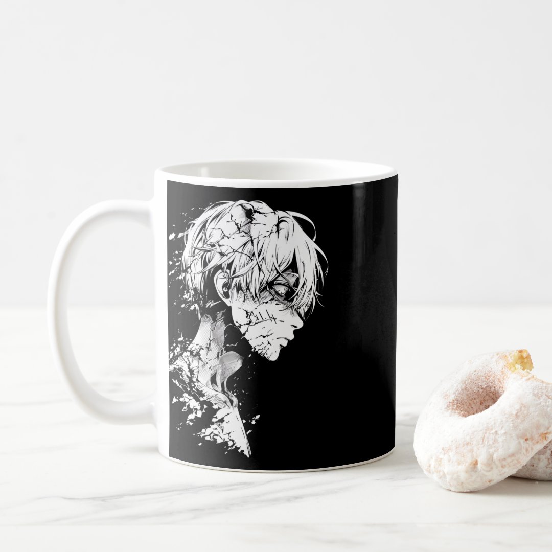 Anime Manga Motif Drawing Artwork Anime  Coffee Mug Anime Kupa Bardak Modern Anime Baskılı Kupa