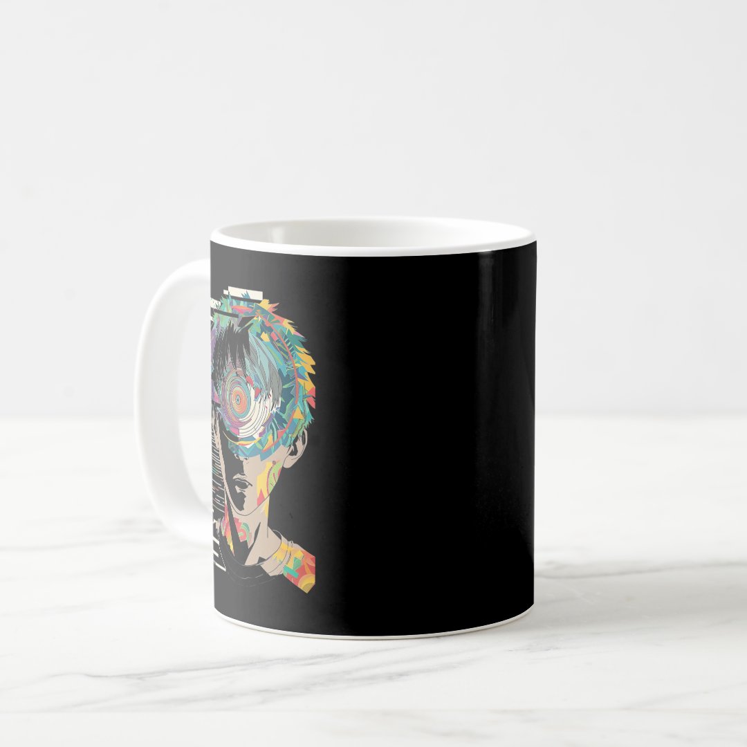 Anime Manga Motif Mandala Artwork Anime 1  Coffee Mug Anime Kupa Bardak Modern Anime Baskılı Kupa
