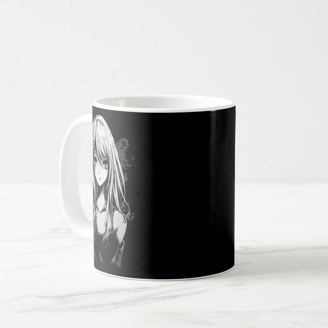 Anime Manga Motif Pixel Art Anime  Coffee Mug Anime Kupa Bardak Modern Anime Baskılı Kupa