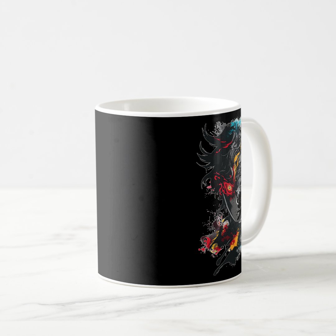 Anime Manga Motif Tattoo Art Anime  Coffee Mug Anime Kupa Bardak Modern Anime Baskılı Kupa