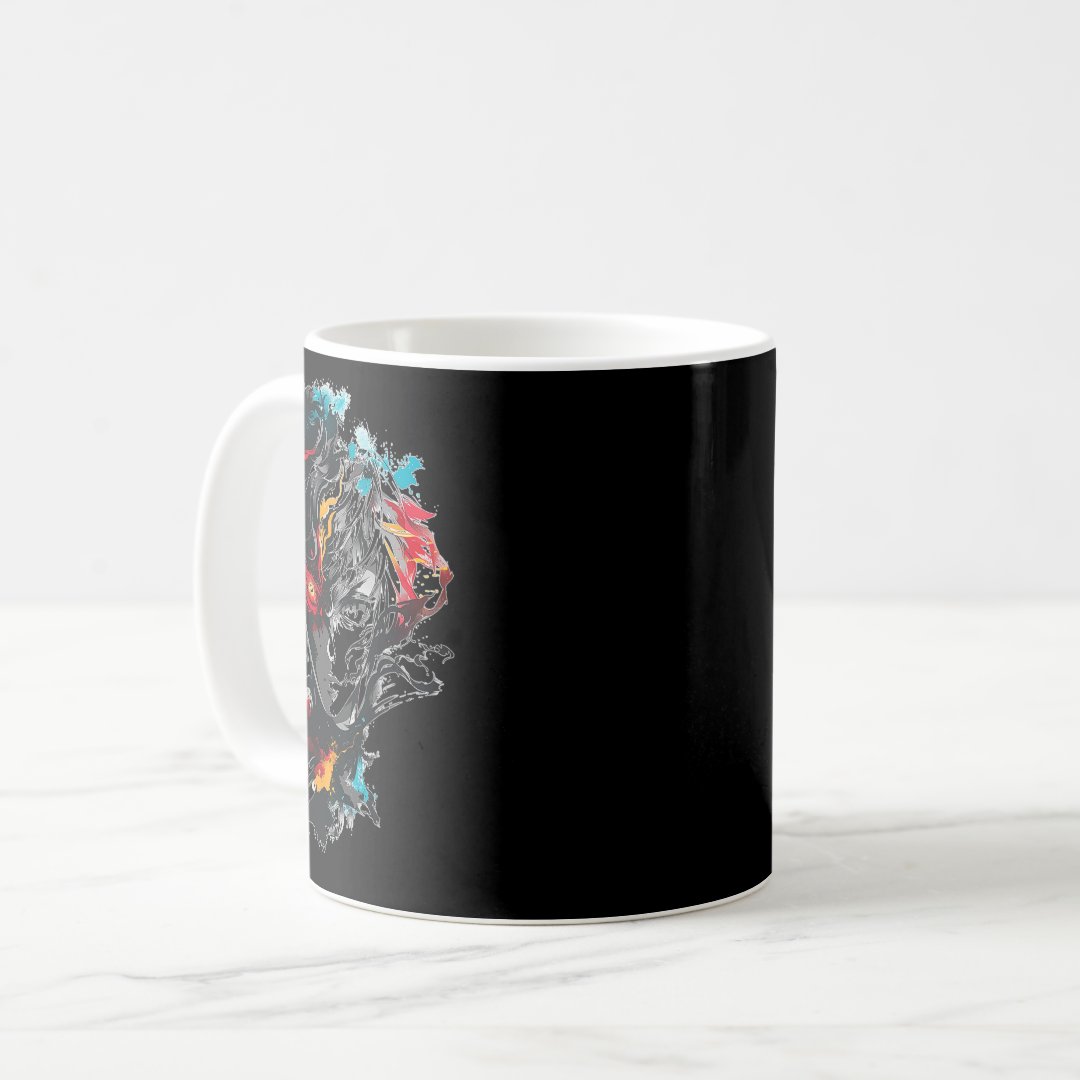 Anime Manga Motif Tattoo Art Anime  Coffee Mug Anime Kupa Bardak Modern Anime Baskılı Kupa