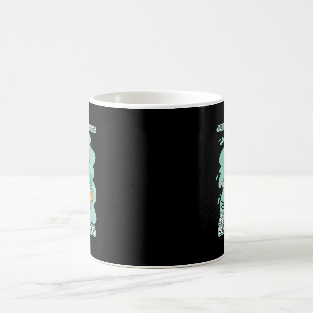 Anime Merch Just A Girl Who Loves Anime And Sketch Coffee Mug Anime Kupa Bardak Modern Anime Baskılı Kupa