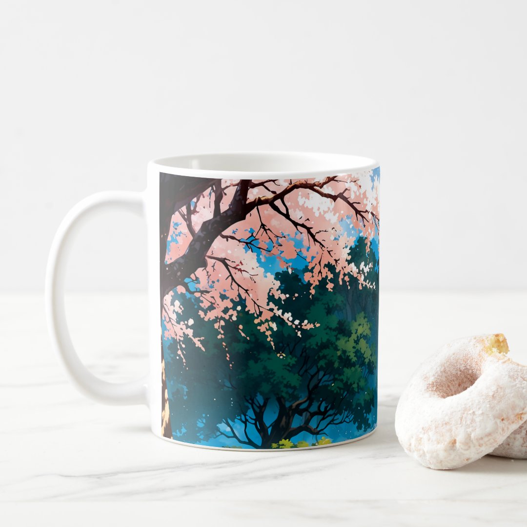 Anime natural landscape coffee mug Anime Kupa Bardak Modern Anime Baskılı Kupa