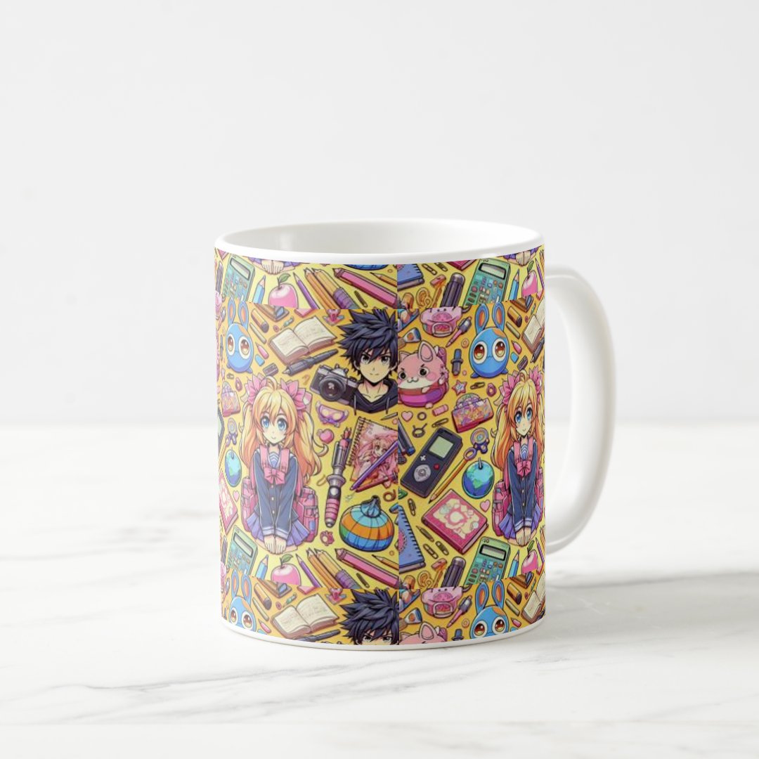 anime pattern coffee mug Anime Kupa Bardak Modern Anime Baskılı Kupa