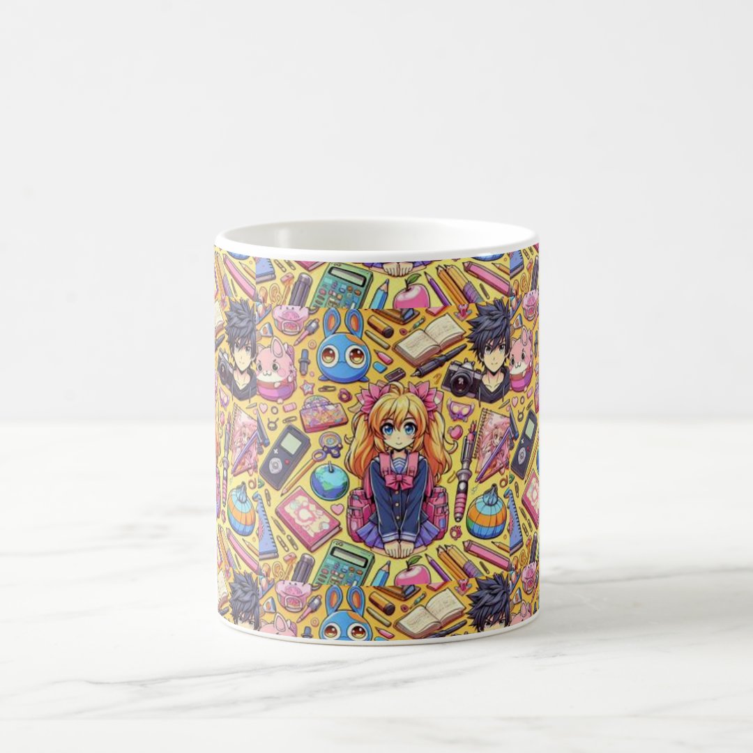 anime pattern coffee mug Anime Kupa Bardak Modern Anime Baskılı Kupa
