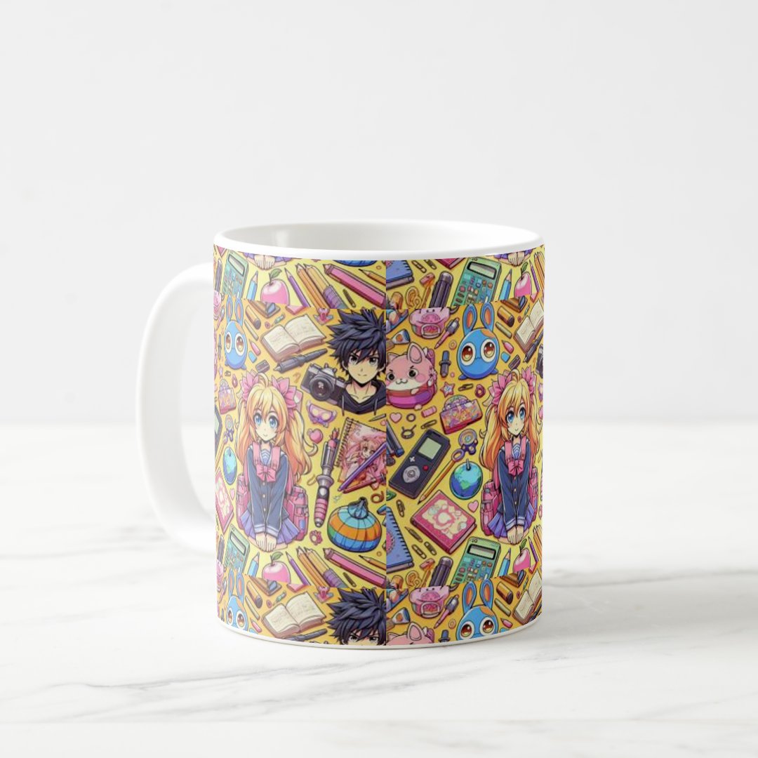 anime pattern coffee mug Anime Kupa Bardak Modern Anime Baskılı Kupa