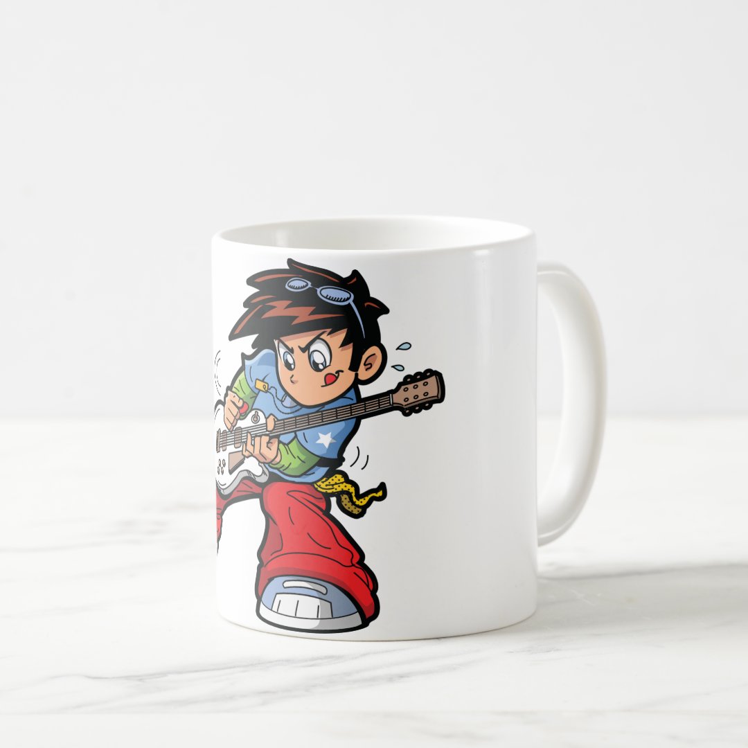 Anime Rock Star Mug Anime Kupa Bardak Modern Anime Baskılı Kupa