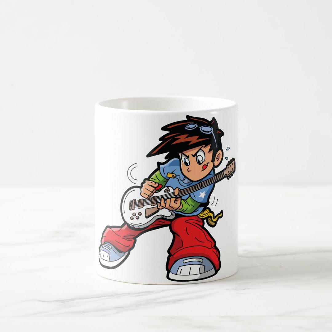 Anime Rock Star Mug Anime Kupa Bardak Modern Anime Baskılı Kupa