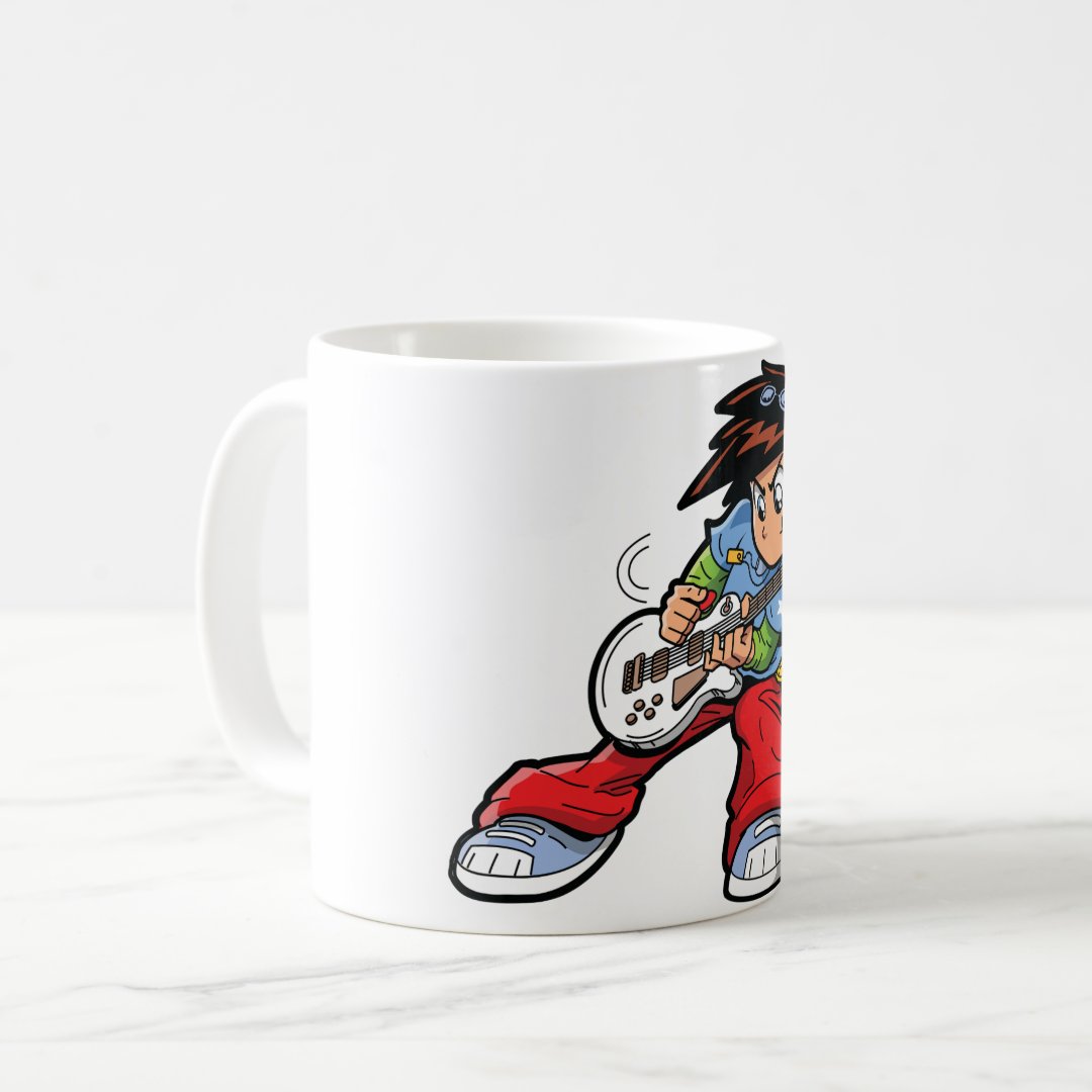 Anime Rock Star Mug Anime Kupa Bardak Modern Anime Baskılı Kupa