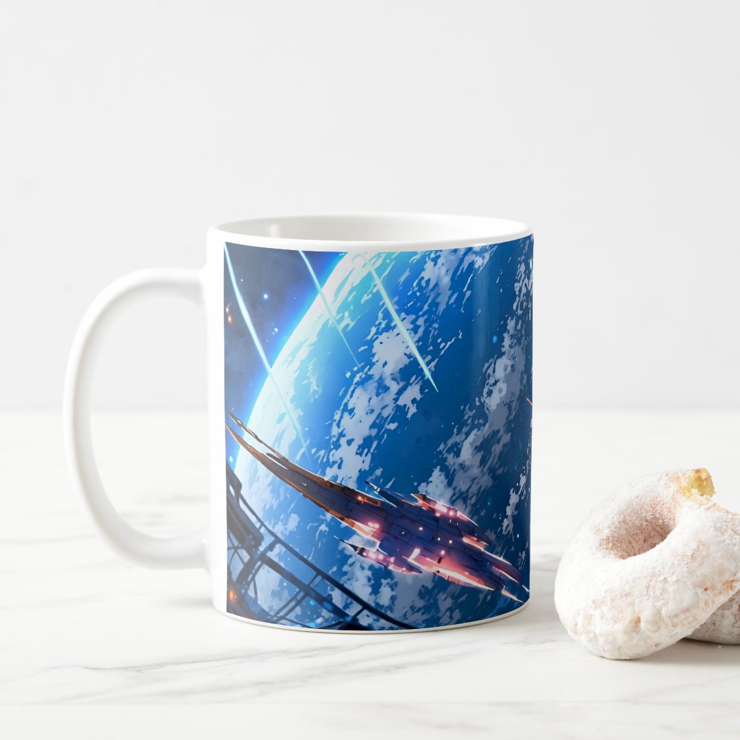 Anime space art coffee mug Anime Kupa Bardak Modern Anime Baskılı Kupa