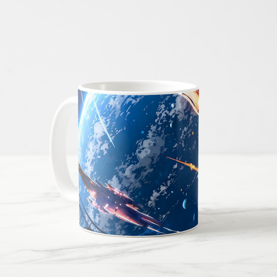 Anime space art coffee mug Anime Kupa Bardak Modern Anime Baskılı Kupa