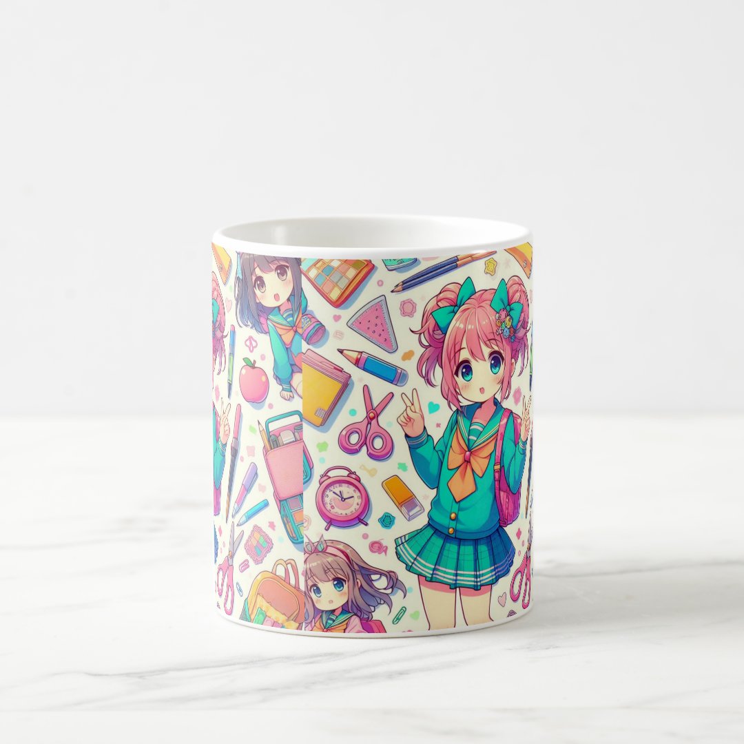 anime student coffee mug Anime Kupa Bardak Modern Anime Baskılı Kupa