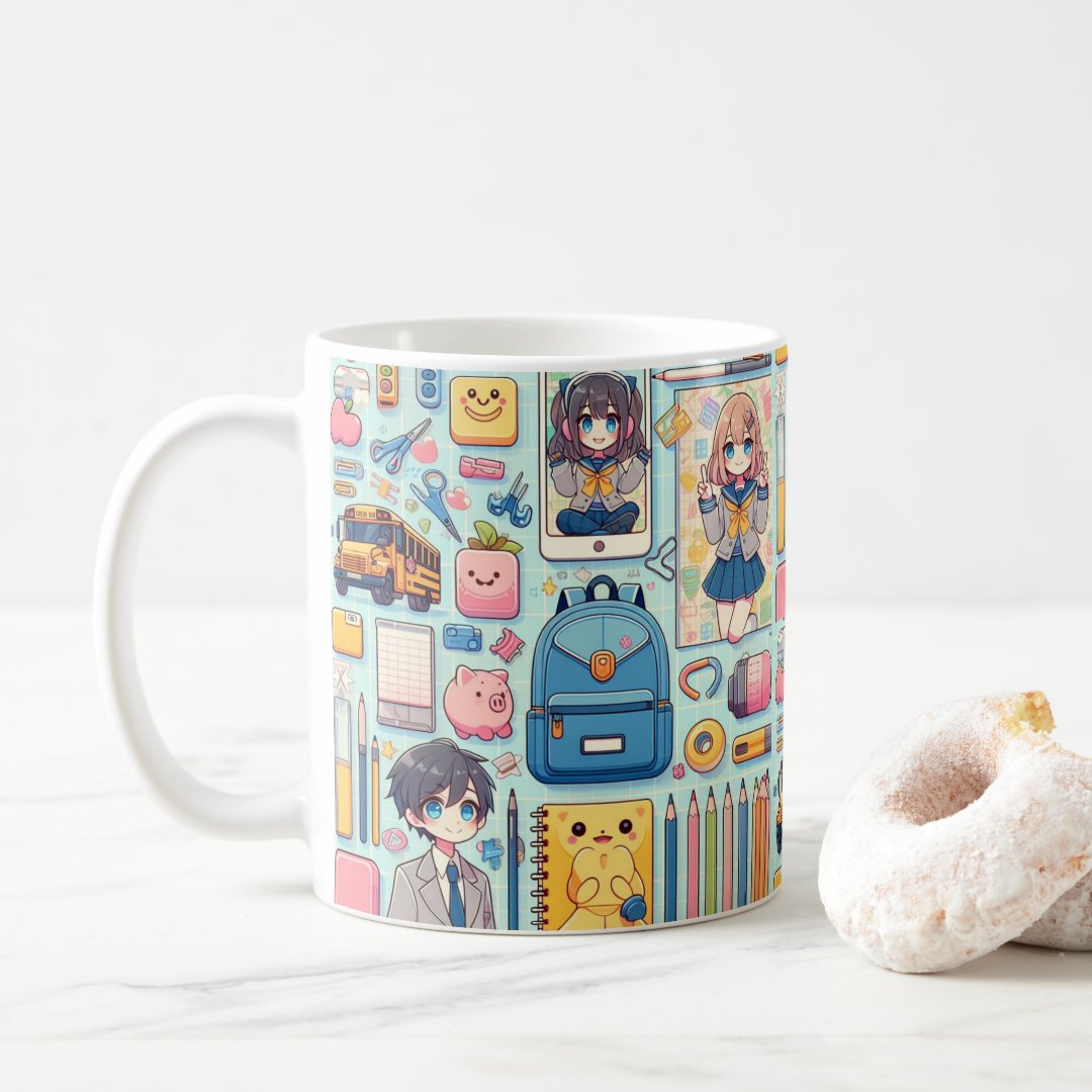 anime student coffee mug Anime Kupa Bardak Modern Anime Baskılı Kupa