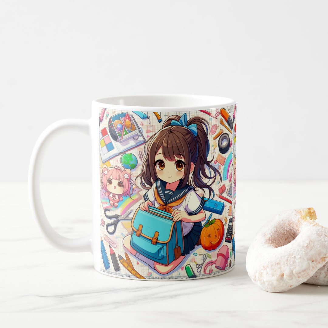 anime student coffee mug Anime Kupa Bardak Modern Anime Baskılı Kupa
