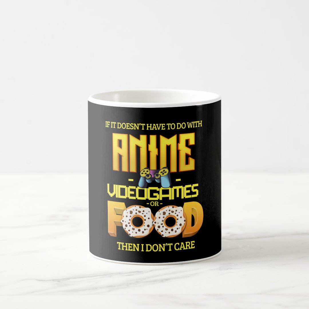 Anime Videogames Food funny quote gift idea Coffee Mug Anime Kupa Bardak Modern Anime Baskılı Kupa