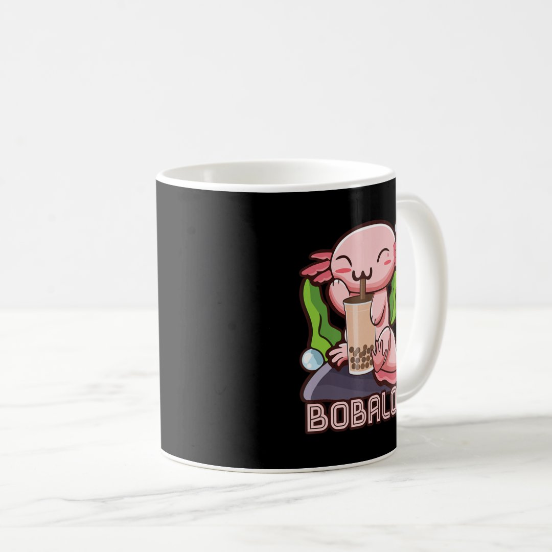 Axolotl Bubble Tea Girls Teens Women Kawaii Anime  Coffee Mug Anime Kupa Bardak Modern Anime Baskılı Kupa