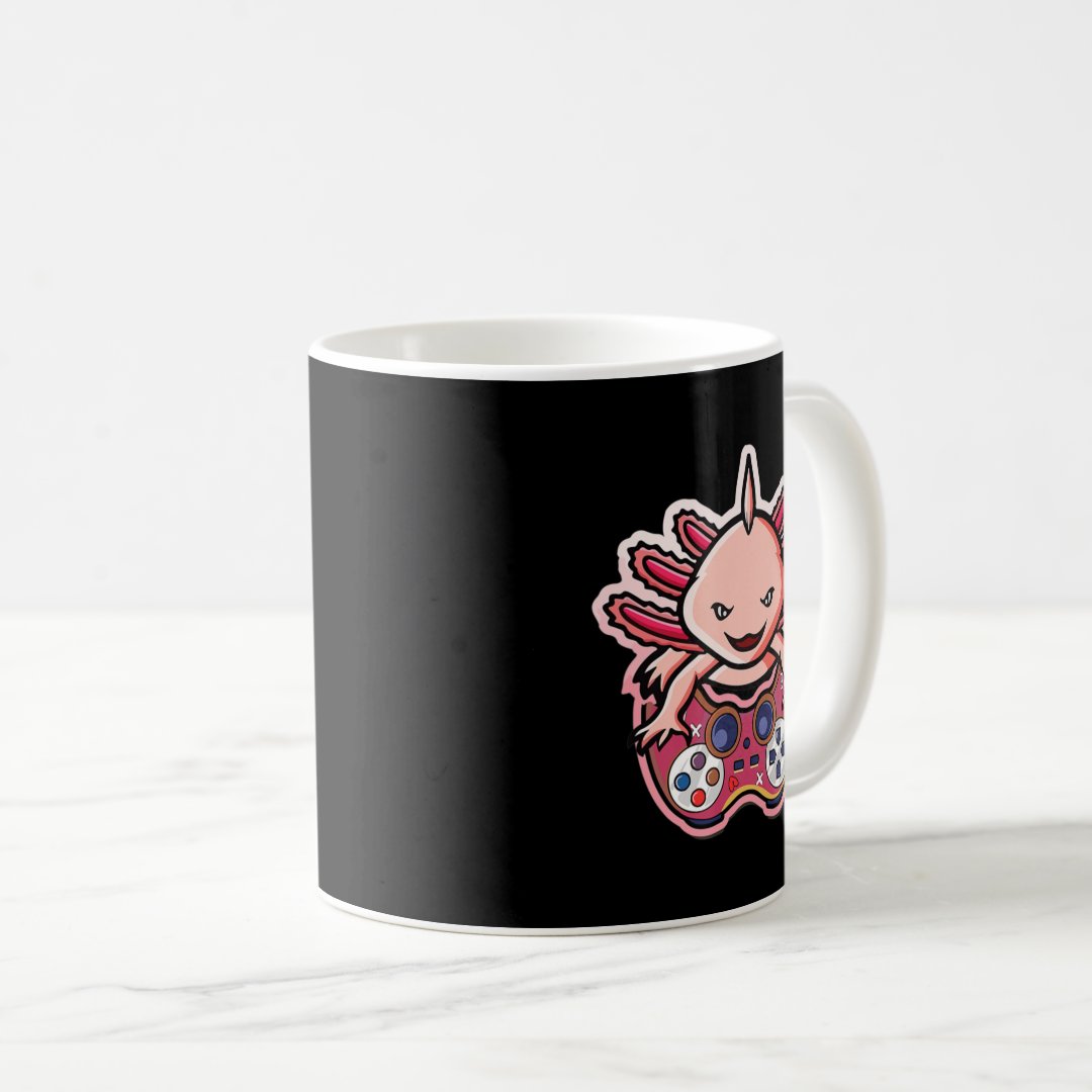 Axolotl Gaming Kids Boys Girls Anime Video Game Ga Coffee Mug Anime Kupa Bardak Modern Anime Baskılı Kupa