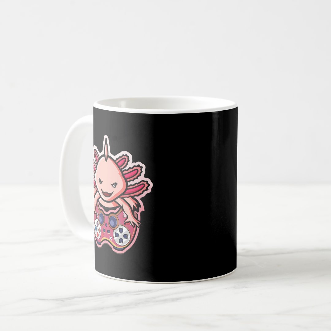 Axolotl Gaming Kids Boys Girls Anime Video Game Ga Coffee Mug Anime Kupa Bardak Modern Anime Baskılı Kupa