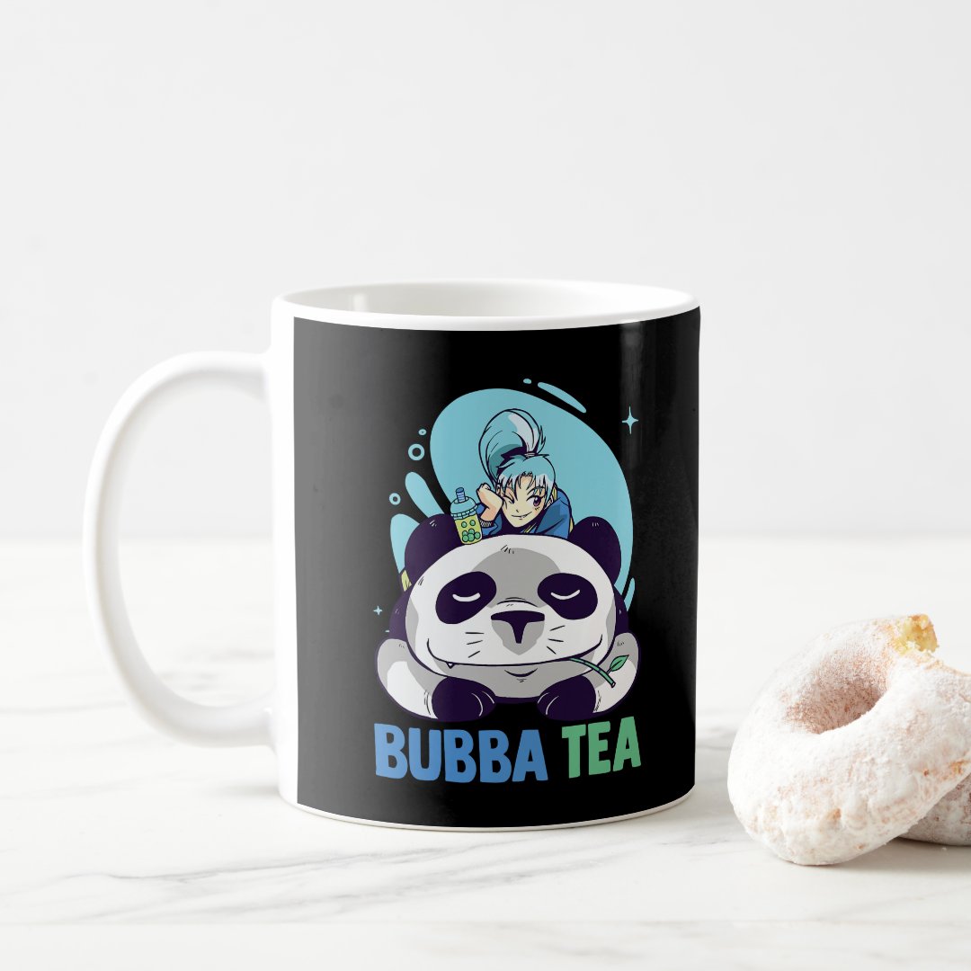 Bubba Tea - Anime Animals - Pandas Japanese Aesthe Coffee Mug Anime Kupa Bardak Modern Anime Baskılı Kupa