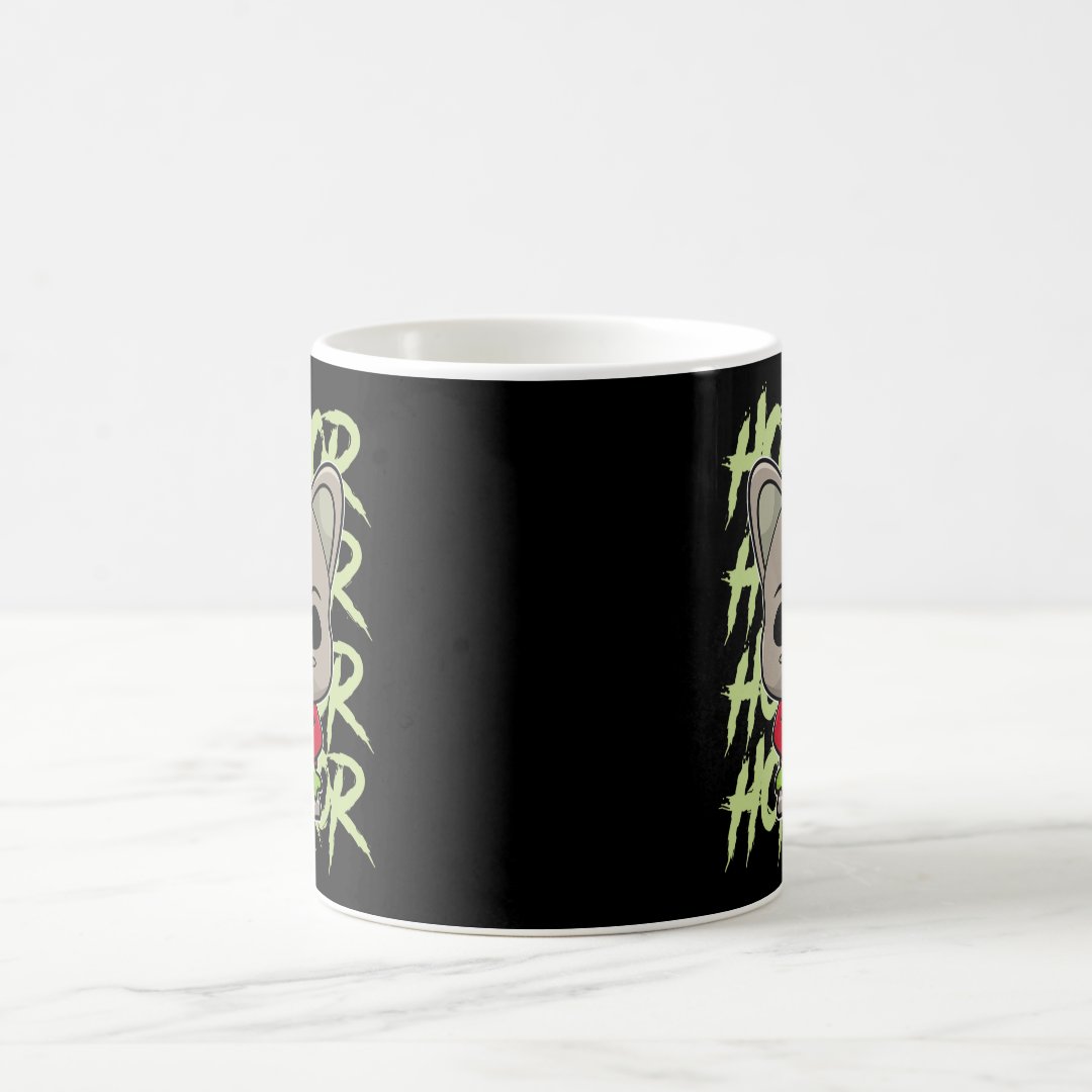 Bulldog Anime Dog Horror Occult   Coffee Mug Anime Kupa Bardak Modern Anime Baskılı Kupa