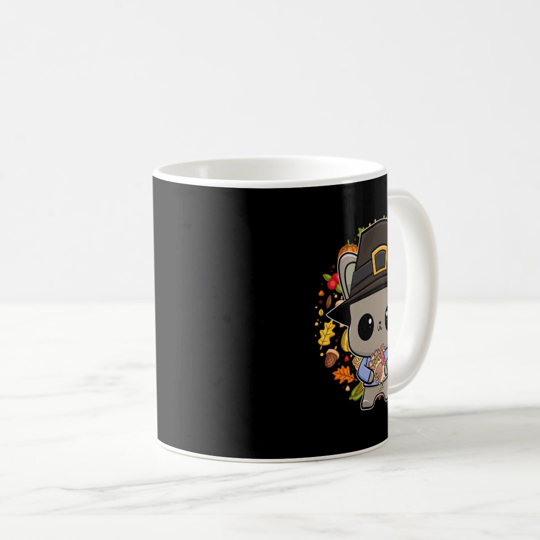 Bulldog Anime Dog Thanksgiving Turkey  Coffee Mug Anime Kupa Bardak Modern Anime Baskılı Kupa