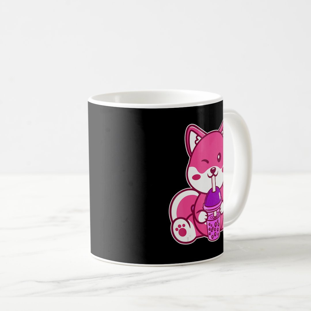 Cat Boba Cute Bubble Tea Anime Neko Kawaii for Gir Coffee Mug Anime Kupa Bardak Modern Anime Baskılı Kupa
