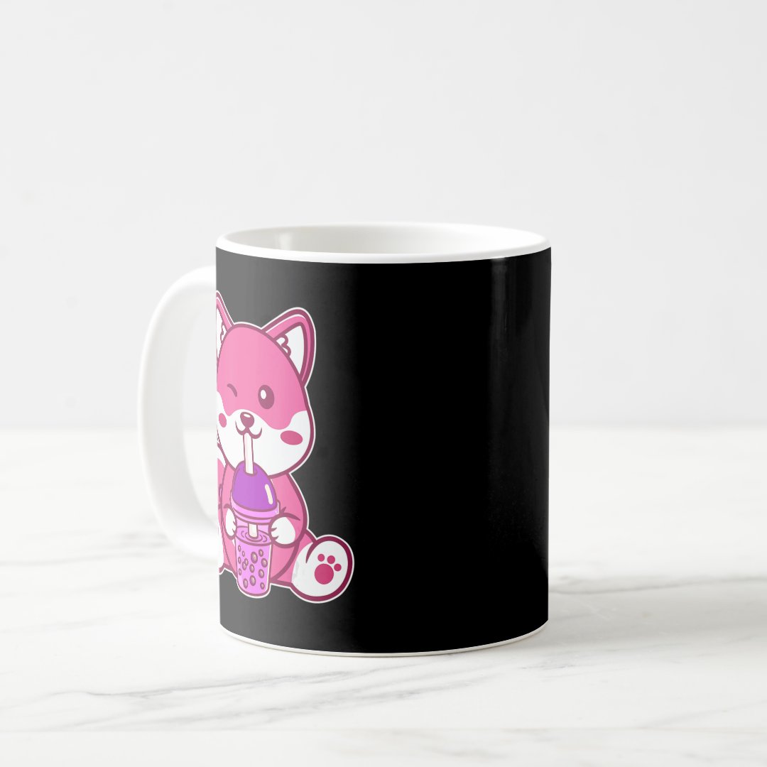 Cat Boba Cute Bubble Tea Anime Neko Kawaii for Gir Coffee Mug Anime Kupa Bardak Modern Anime Baskılı Kupa