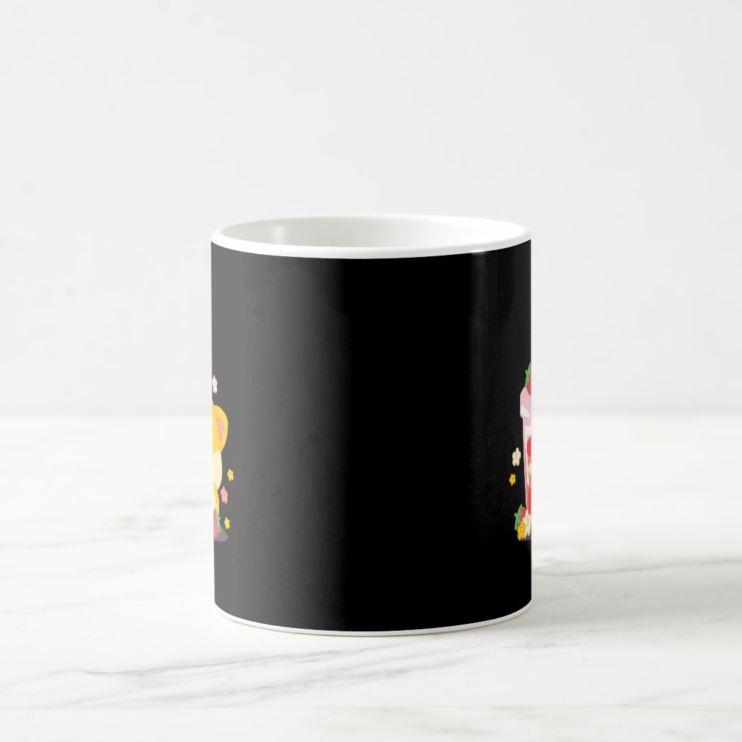 Cat Boba Tea Bubble Tea Anime Kawaii Neko for Girl Coffee Mug Anime Kupa Bardak Modern Anime Baskılı Kupa