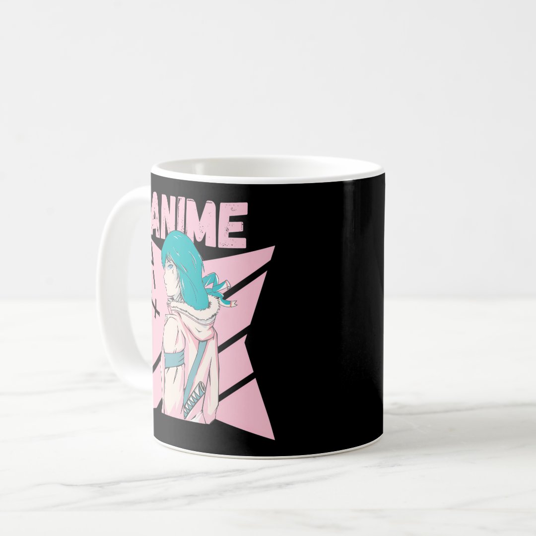 Confident Anime - Kanji Anime Coffee Mug Anime Kupa Bardak Modern Anime Baskılı Kupa