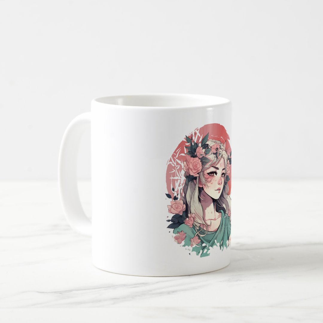 Cute Anime Girl Coffee Mug Anime Kupa Bardak Modern Anime Baskılı Kupa