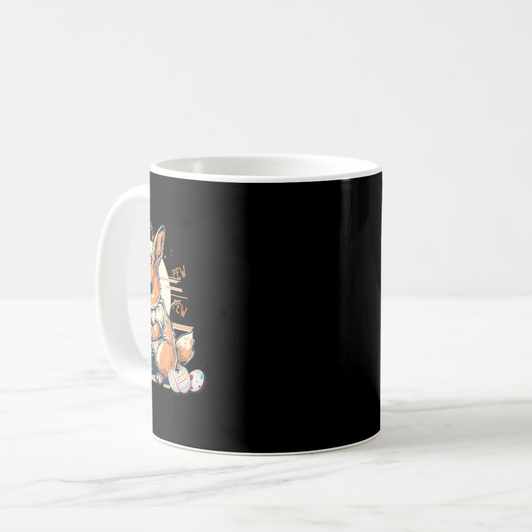 Cute Bunny Gaming Kids Boys Girls Anime Video Game Coffee Mug Anime Kupa Bardak Modern Anime Baskılı Kupa