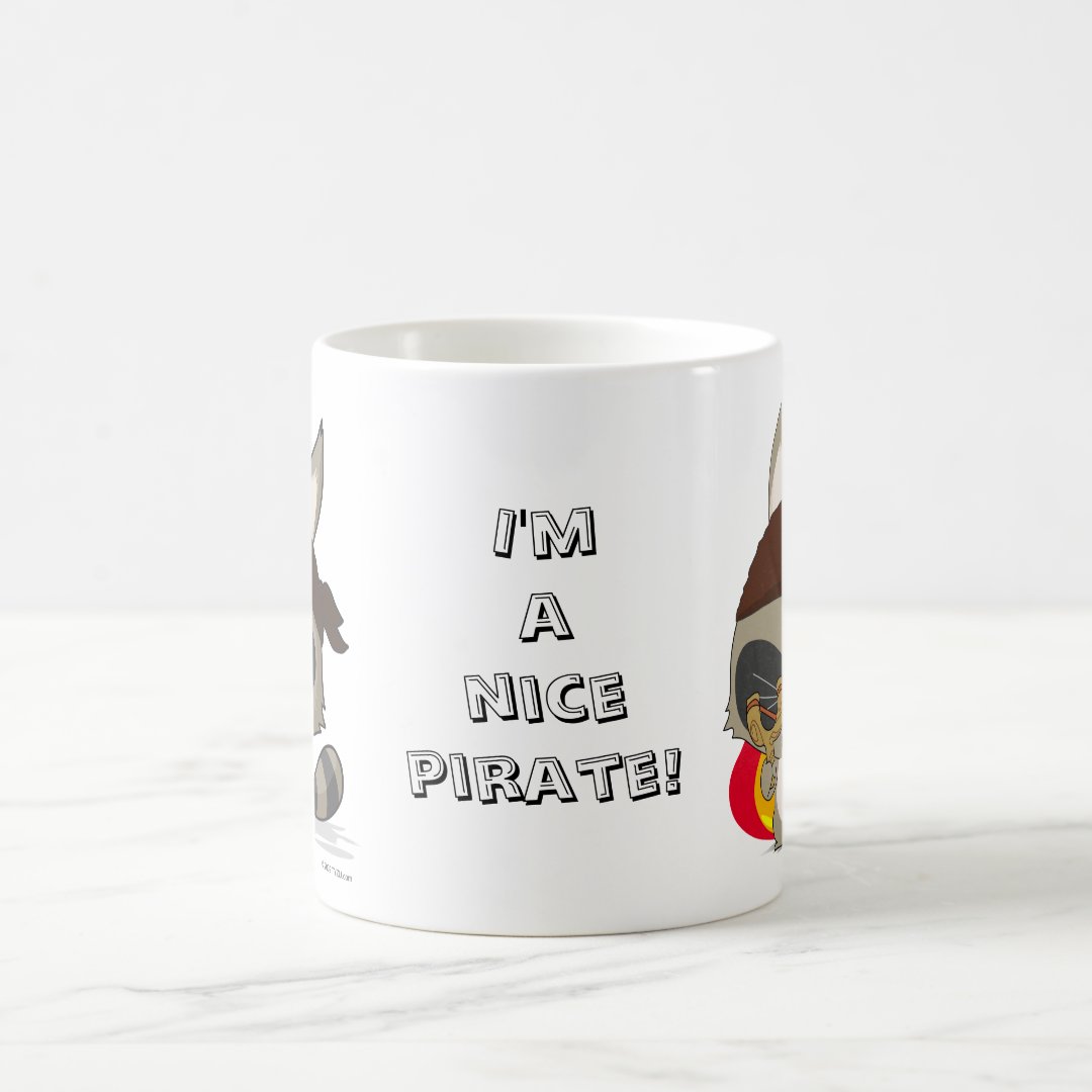 Cute pirate racoon anime cartoon kawaii funny mug Anime Kupa Bardak Modern Anime Baskılı Kupa