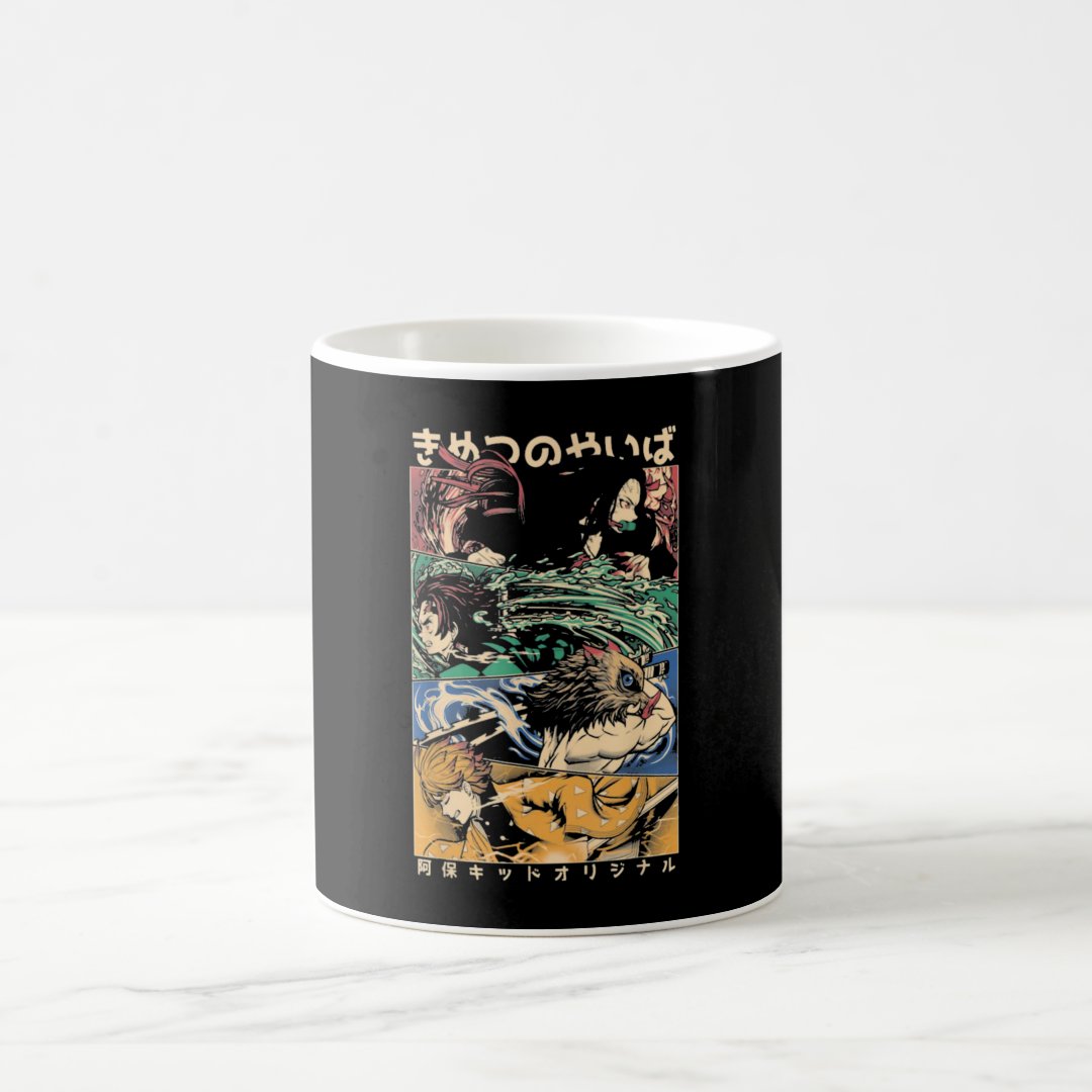 Demons Slayers Anime Graphic Art Coffee Mug Anime Kupa Bardak Modern Anime Baskılı Kupa