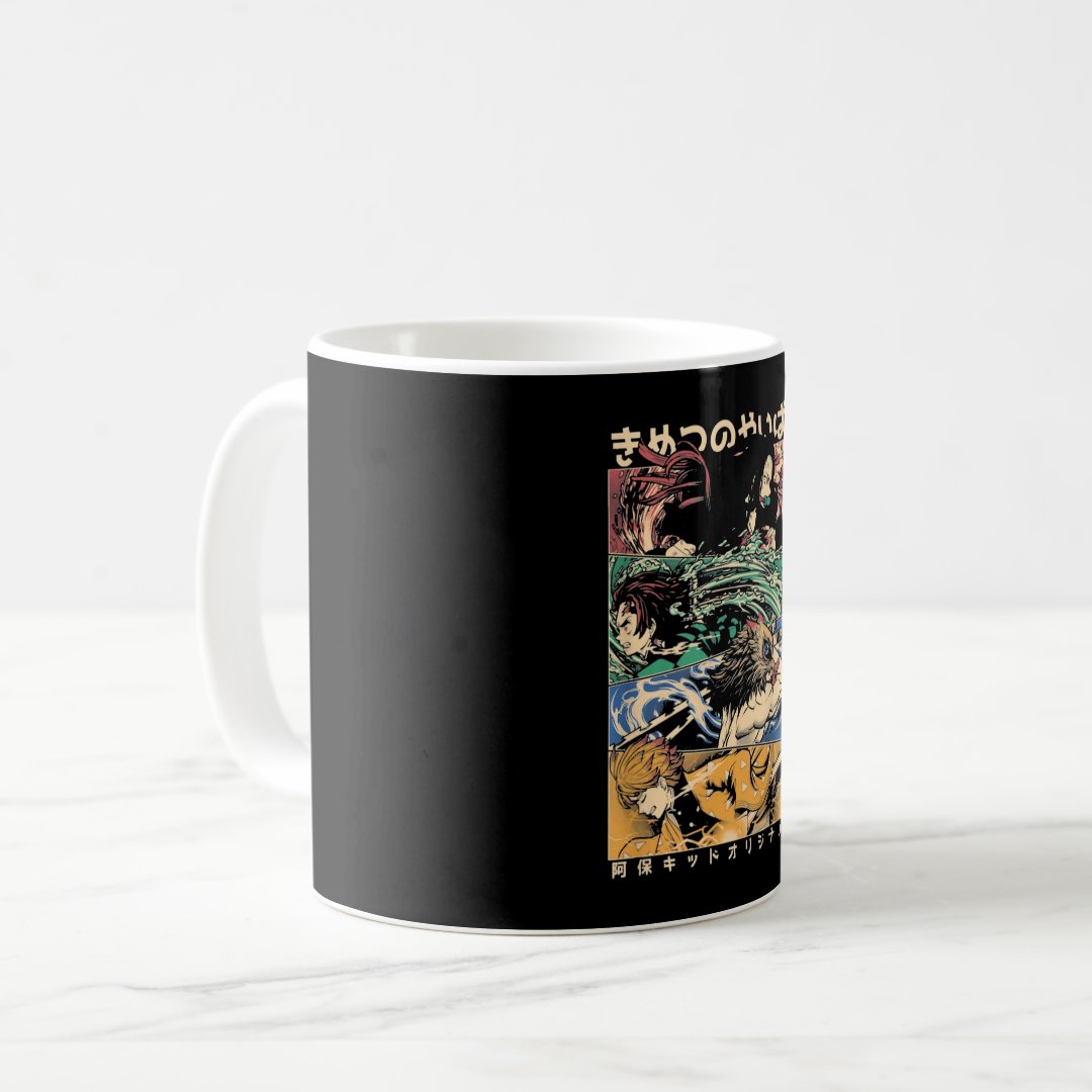 Demons Slayers Anime Graphic Art Coffee Mug Anime Kupa Bardak Modern Anime Baskılı Kupa