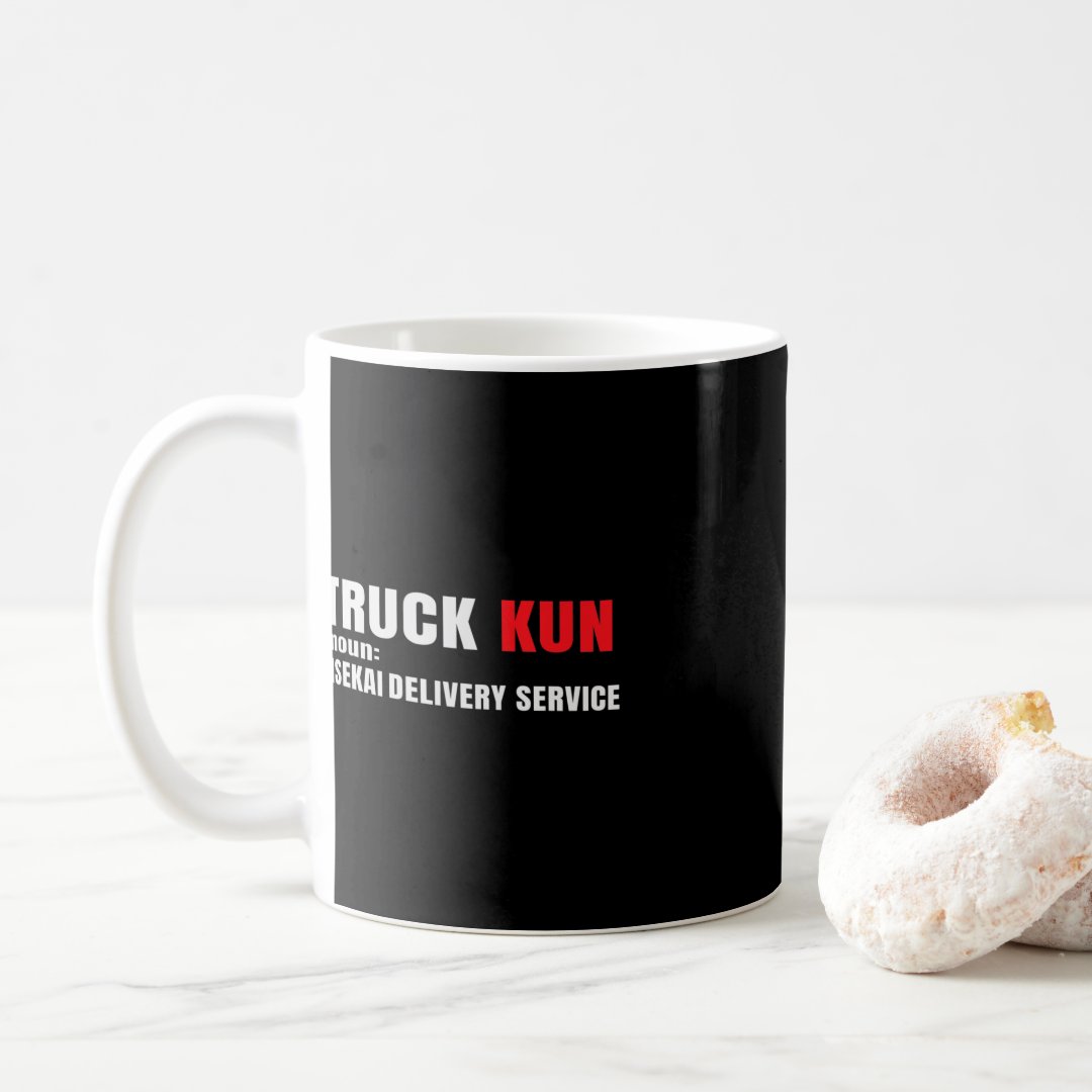 Fun Anime meme Isekai Truck-Kun manga Lovers for O Coffee Mug Anime Kupa Bardak Modern Anime Baskılı Kupa