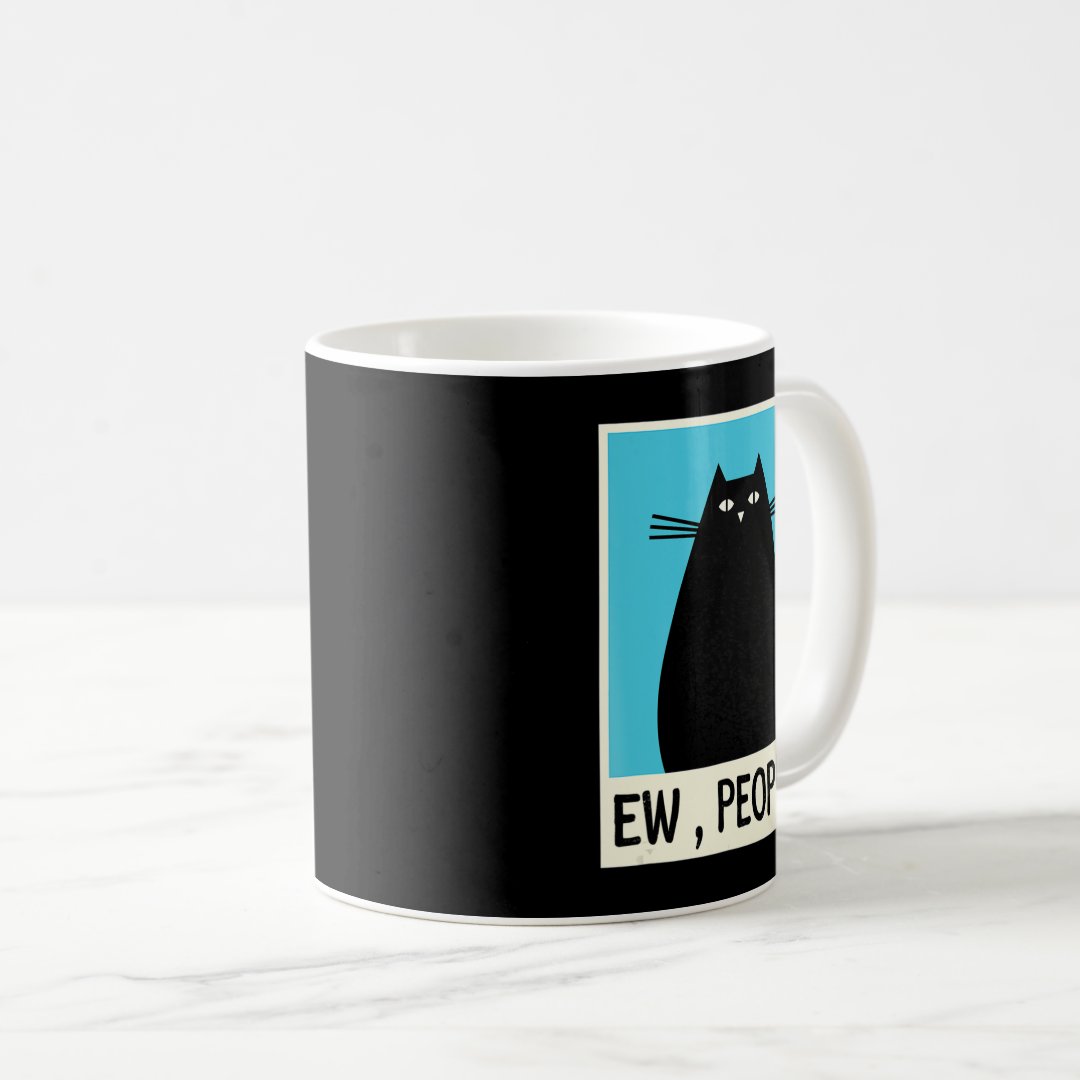 Fun Ew People cat  Japanese Cat  Kawaii Anime  Coffee Mug Anime Kupa Bardak Modern Anime Baskılı Kupa