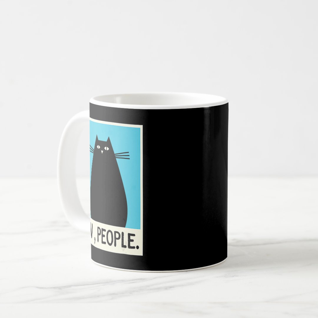 Fun Ew People cat  Japanese Cat  Kawaii Anime  Coffee Mug Anime Kupa Bardak Modern Anime Baskılı Kupa