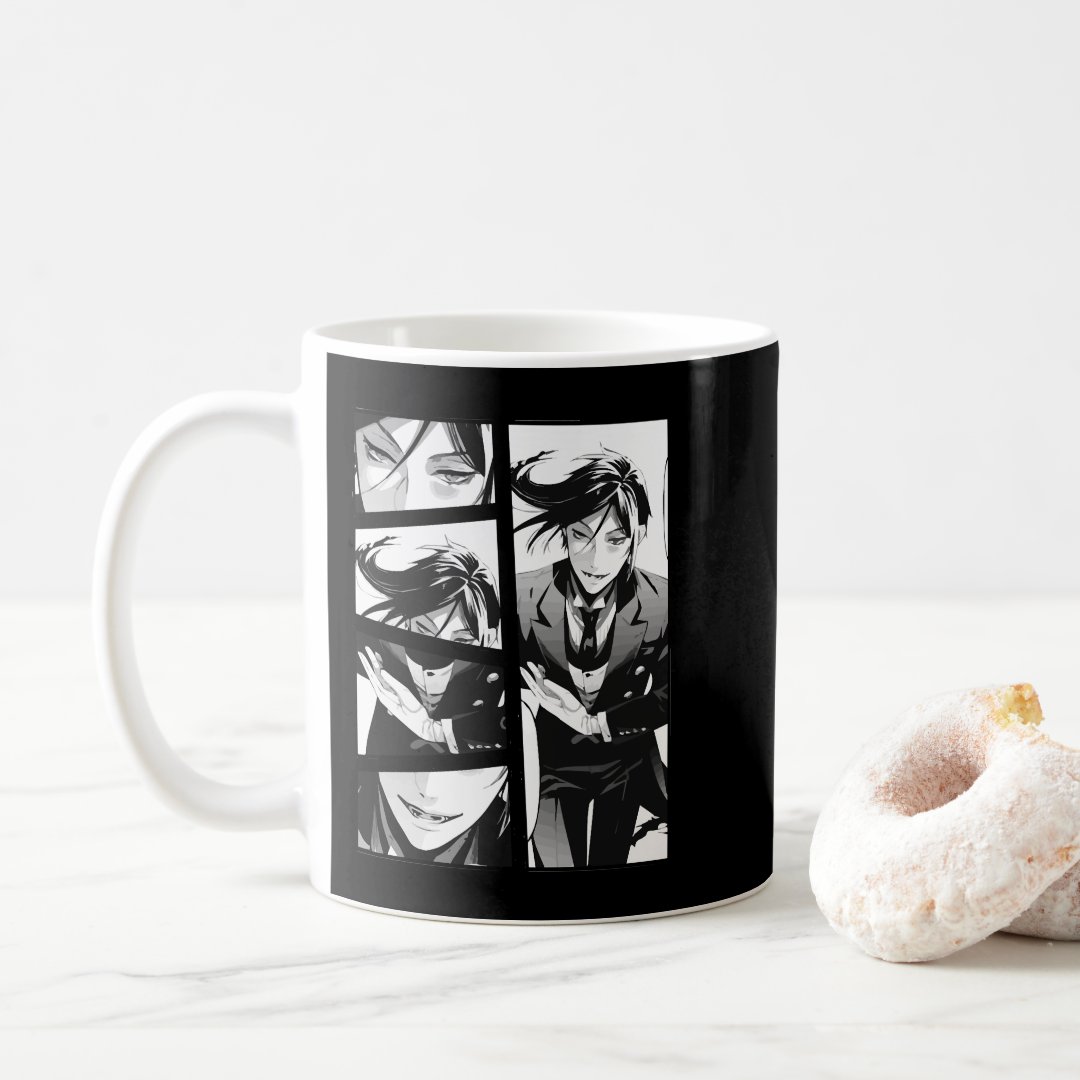 Funny Gift Undertaker Anime Cute Gift Coffee Mug Anime Kupa Bardak Modern Anime Baskılı Kupa