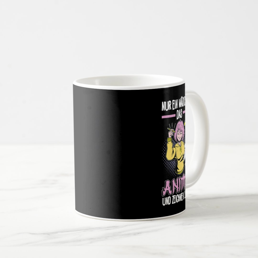 Funny manga anime drawing for drawing girls coffee mug Anime Kupa Bardak Modern Anime Baskılı Kupa