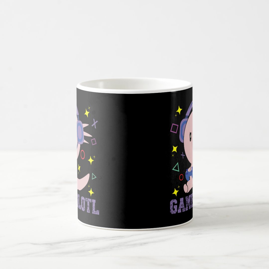 Gamesolotl Axolotl Video Gamer Kawaii Anime Boys  Coffee Mug Anime Kupa Bardak Modern Anime Baskılı Kupa
