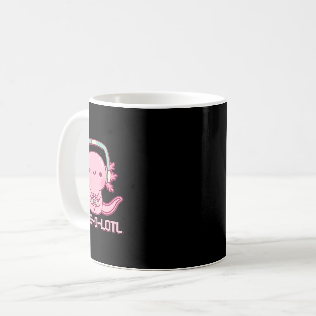 Gamesolotl Axolotl Video Games Kawaii Anime Gamer  Coffee Mug Anime Kupa Bardak Modern Anime Baskılı Kupa
