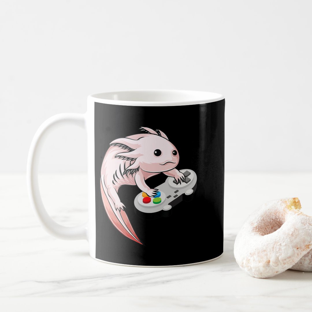 Gamesolotl Axolotl Video Games Kawaii Anime Gaming Coffee Mug Anime Kupa Bardak Modern Anime Baskılı Kupa - En İyi Fiyatlarla