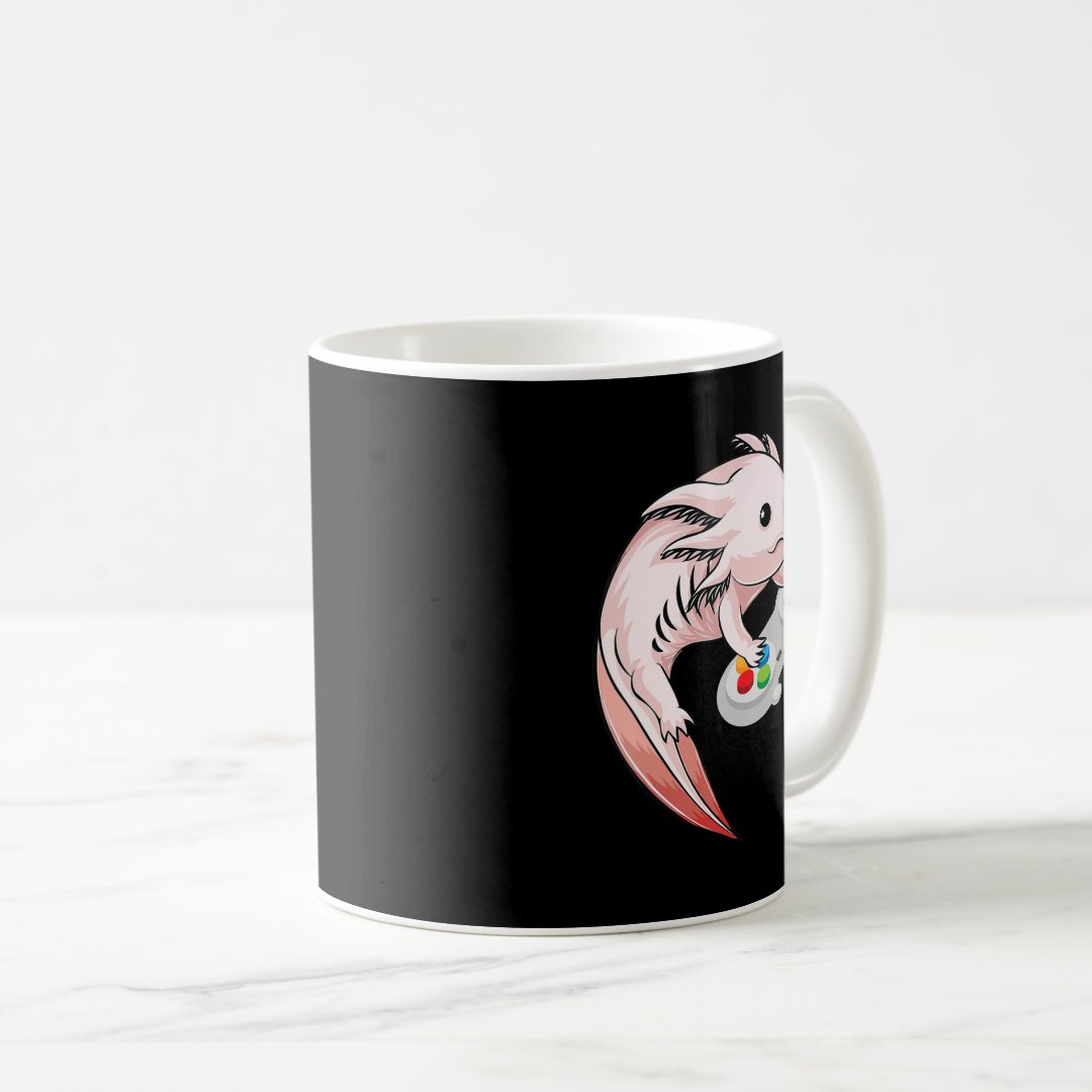 Gamesolotl Axolotl Video Games Kawaii Anime Gaming Coffee Mug Anime Kupa Bardak Modern Anime Baskılı Kupa