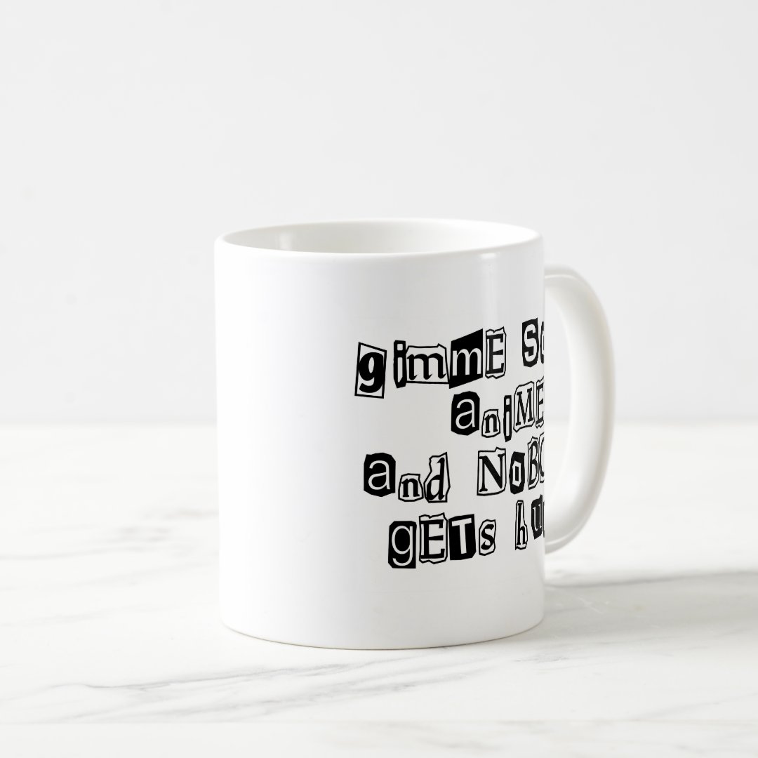 Gimme Some Anime... Coffee Mug Anime Kupa Bardak Modern Anime Baskılı Kupa