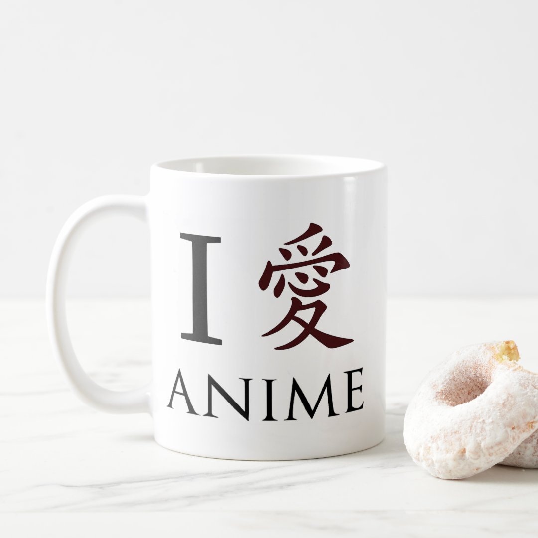 I Love Japanese Anime Coffee Mug Anime Kupa Bardak Modern Anime Baskılı Kupa