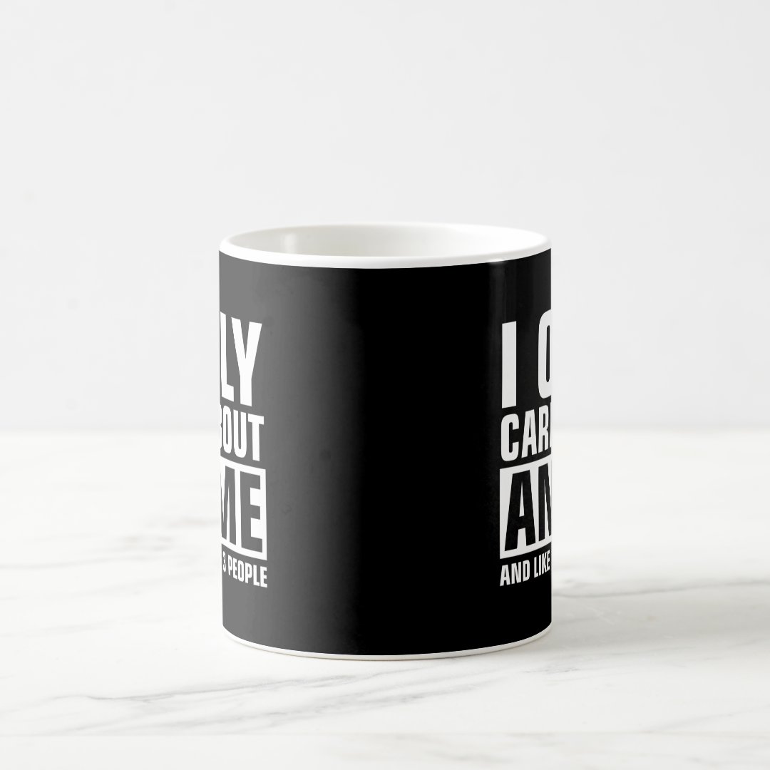 I Only Care About Anime Coffee Mug Anime Kupa Bardak Modern Anime Baskılı Kupa