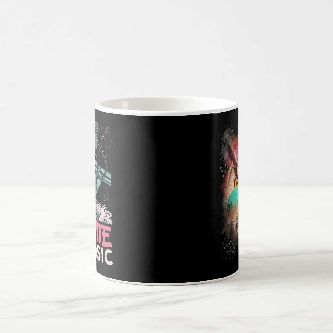 Japanese Anime Music Girl Otaku Piano Musician Coffee Mug Anime Kupa Bardak Modern Anime Baskılı Kupa