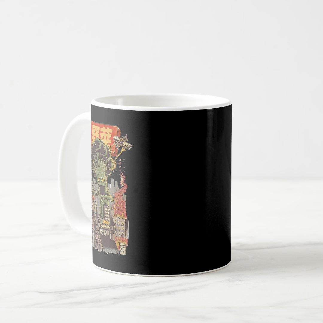 Japanese Japan Kaiju Vegetable Broccoli Anime Coffee Mug Anime Kupa Bardak Modern Anime Baskılı Kupa