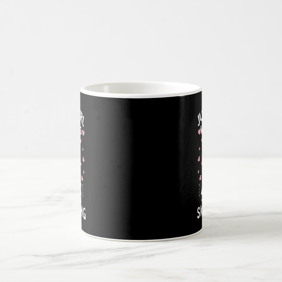 Just A Girl Who Loves Anime and Sketching Gifts Dr Coffee Mug Anime Kupa Bardak Modern Anime Baskılı Kupa